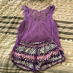 Purple medium pajama set